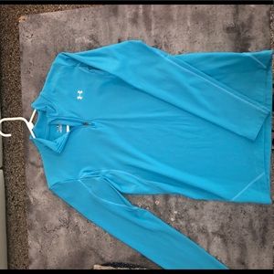 Under Armor half zip up long sleeve shirt.